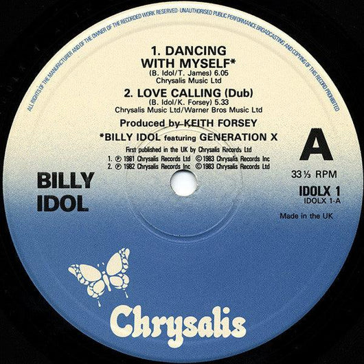 Billy Idol - Dancing With Myself Vinyl Record