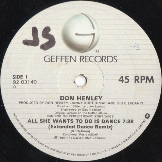Don Henley - All She Wants To Do Is Dance Vinyl Record