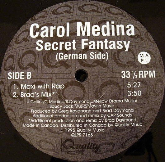 Carol Medina - Secret Fantasy Vinyl Record