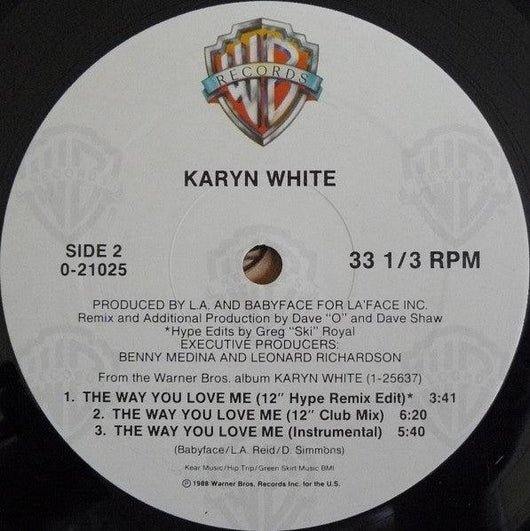Karyn White - The Way You Love Me Vinyl Record