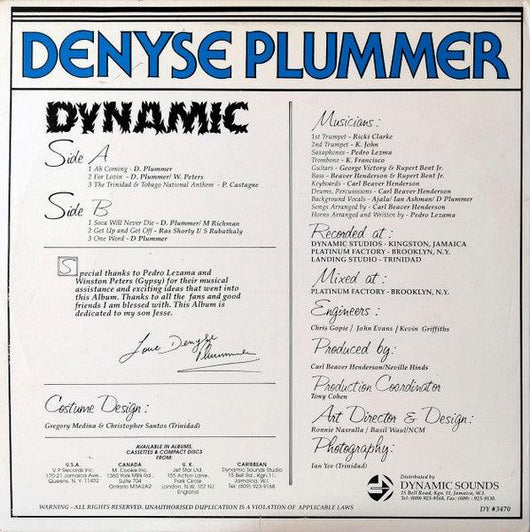 Denyse Plummer - Dynamic Vinyl Record