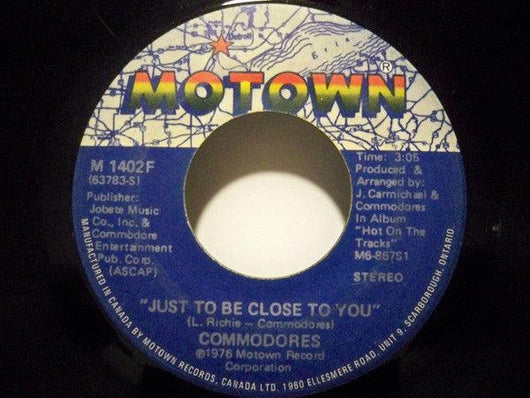Commodores - Thumpin' Music / Just To Be Close To You Vinyl Record