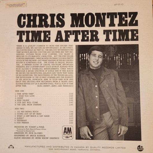Chris Montez - Time After Time Vinyl Record