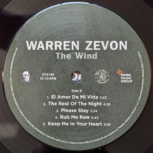 Warren Zevon - The Wind Vinyl Record