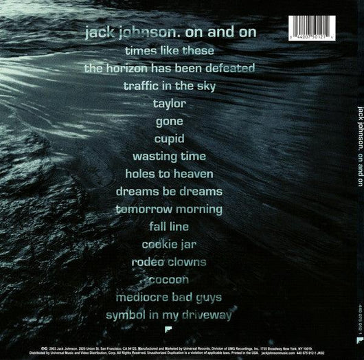 Jack Johnson - On And On Vinyl Record