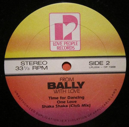 Bally - From Bally With Love Vinyl Record