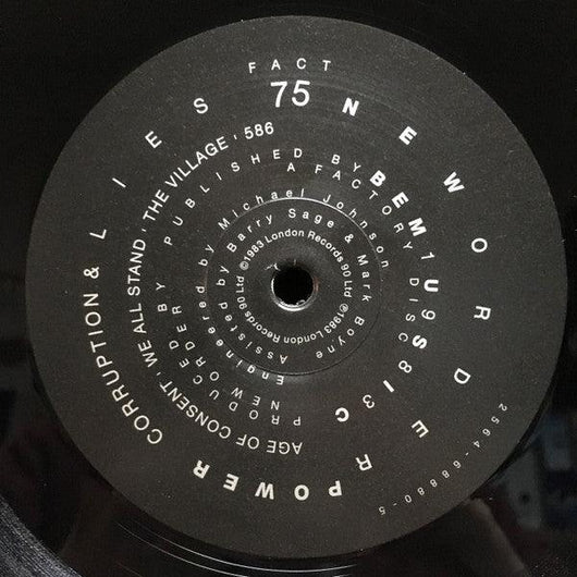 New Order - Power, Corruption & Lies Vinyl Record