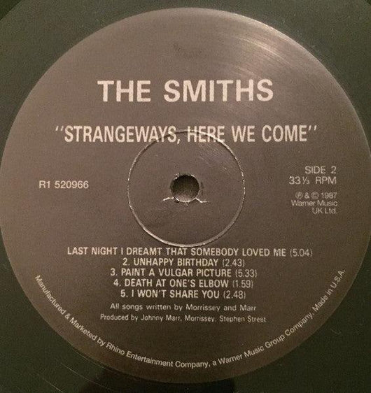 The Smiths - Strangeways, Here We Come Vinyl Record