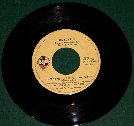 Air Supply - Here I Am (Just When I Thought) Vinyl Record