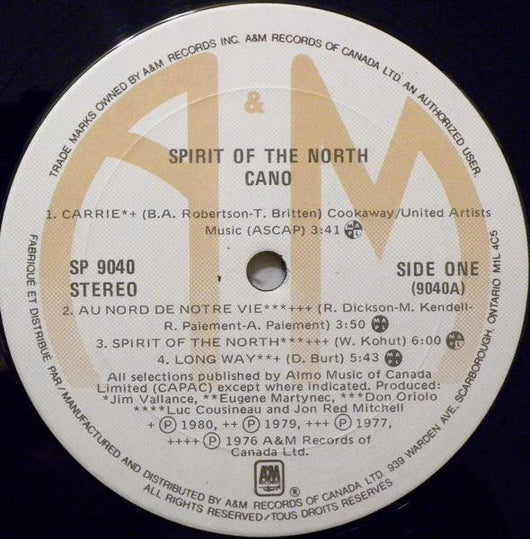 Cano - Spirit Of The North Vinyl Record