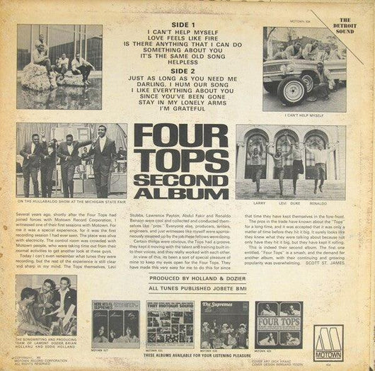 Four Tops - Second Album Vinyl Record