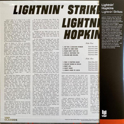 Lightnin' Hopkins - Lightnin' Strikes Vinyl Record