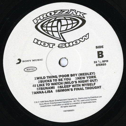 Prozzäk - Hot Show Vinyl Record