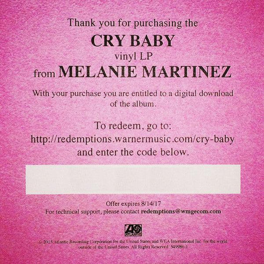 Melanie Martinez - Cry Baby Vinyl Record