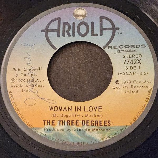 The Three Degrees - Woman In Love Vinyl Record