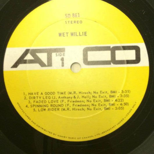 Wet Willie - Wet Willie Vinyl Record