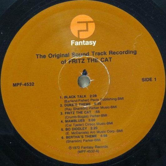 Various - Fritz The Cat (Original Soundtrack Recording) Vinyl Record